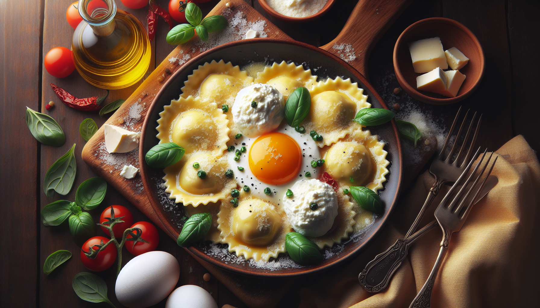 raviolo di ricotta